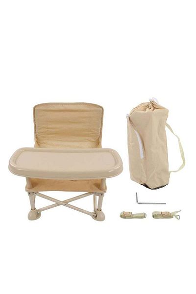 COOYA Portable Baby Seat,Baby High Chair , Ideal Booster Seat , Perfect for Babies and Toddlers,Beig