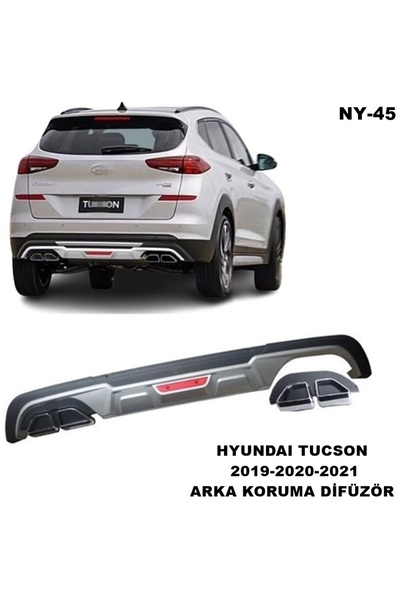 Midkan Hyundai tucson arka tampon koruma difüzör tucson 2019-2020-2021 modell...