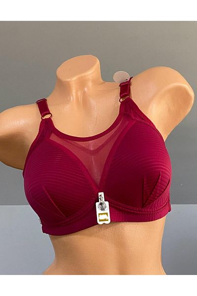 Pardon Balen Tul Detail Fixed Strap Bra 808