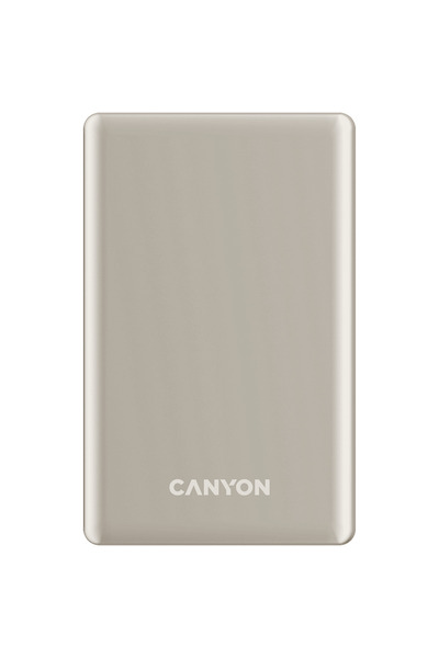 CANYON Εξωτερική μπαταρία OnPower 505, Λεπτή, 5000 mAh, Μπεζ