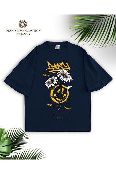 JANSO GROUP -Women's Cotton Printed Rosess Short Sleeve Tshirt Oversize Large Size