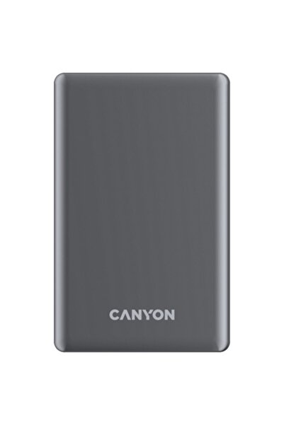 CANYON Baterie externa, CANYON, OnPower 505, Slim, 5000 mAh, gri inchis
