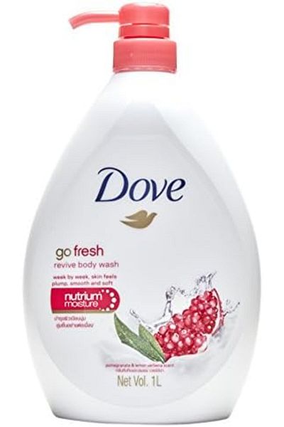 Dove Go Fresh Revive Body Wash, Pomegranate and Lemon Verbena Scent, 33.8 Ounce (1 Liter) Internatio
