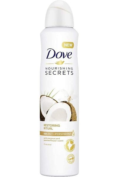 Dove مزيل عرق للنساء، بخاخ للجسم مضاد للتعرق لحماية طويلة الأمد من الروائح، لطيف على البشرة