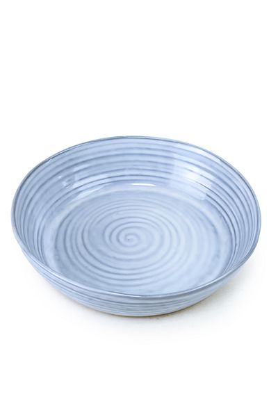 Cuisine Art Tia Stoneware Soup Plate - 23cm, Blue (Set of 1)