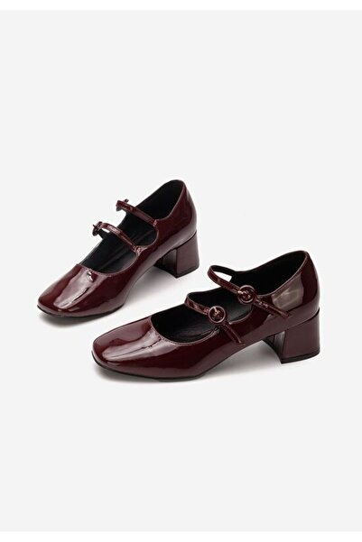 B T Shoes Anitra dark green thick-heeled shoes