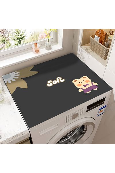 Getcarpet Mașină de spălat uscător Capac Pad de protecție Covoraș rezistent la lichide Anti-alunecare Lavabil