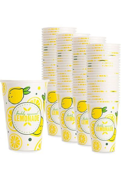 pakiş ambalaj 12 Oz Büyük Karton Bardak, Meyve Suyu, Kahve Bardağı (100 adet)