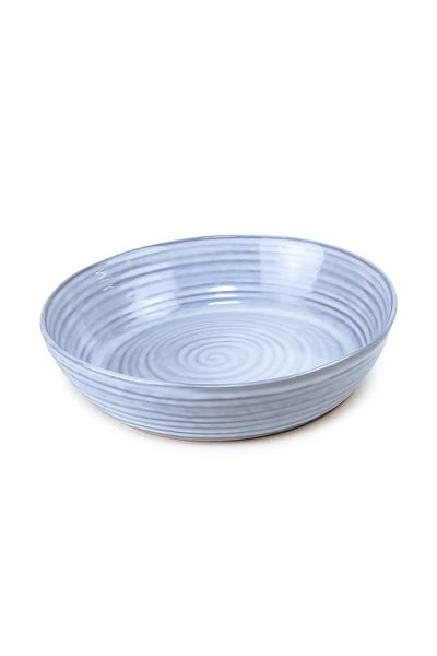 Cuisine Art Tia Stoneware Soup Plate - 23cm, Blue (Set of 1)