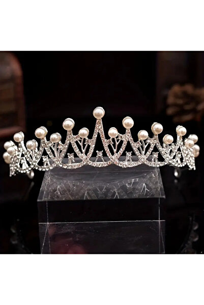 seltuğ تاج زفاف أنيق مع اللؤلؤ والأحجار الكريمة، تاج زفاف وبirthday على طراز الأميرة البسيط