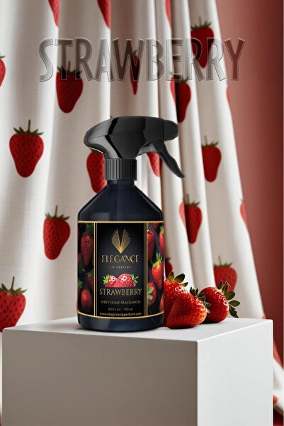 Elegance vip Perfume Çilek Kokulu Oda Spreyi 500 ml | Tatlı ve Kalıcı Meyve A...