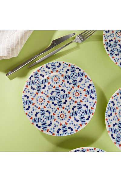 Aryıldız Blue Pasta Plate 6 Pieces 19 cm