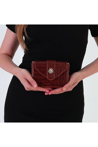 GUONN Rummel Crocodile - Chain Bag - Women's Hand Shoulder Bag Leopard