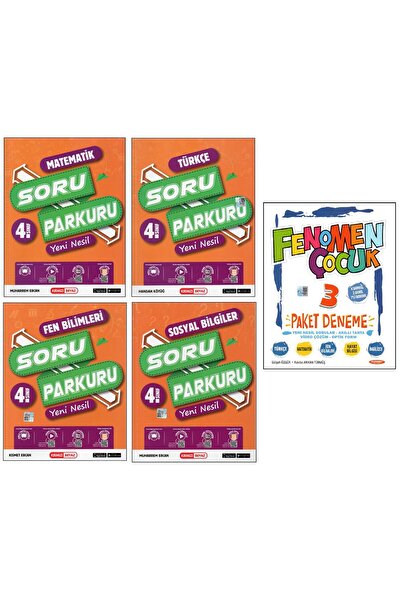 Kırmızı Beyaz Yayınları KIRMIZI BEYAZ 4. SINIF SORU PARKURU+FENOMEN PAKET DEN...