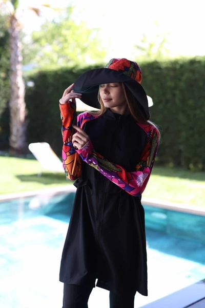 She Sea Fuşya Kollu Perf Mayo