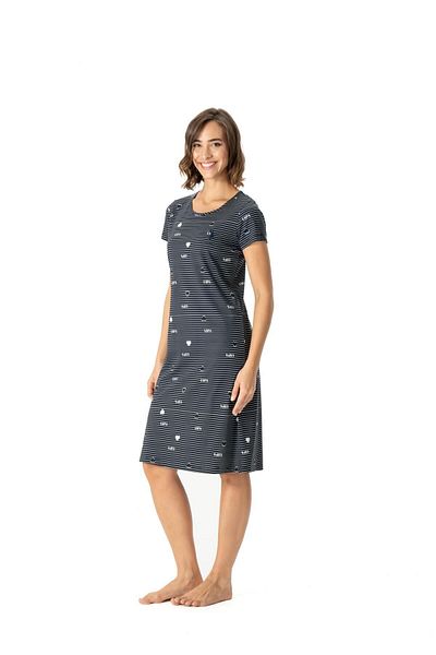 U.S. Polo Assn. U.S. Polo Assn. Women's Stripe Pattern Regular Fit Casual Dress - Navy Blue - Bnlly17F02L5Grec-Lac