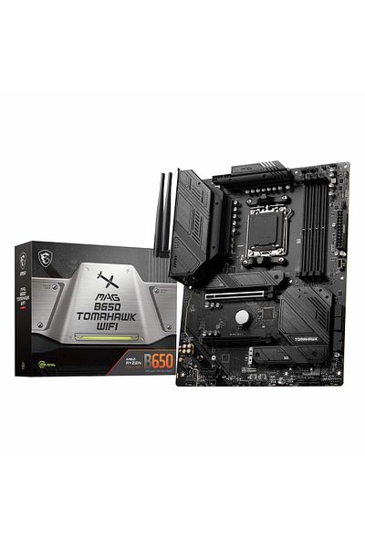 MSI Mag B650 Tomahawk Wifi Ddr5 (7600Mhz)Oc M.2 Hdmi/Dp/Usb-C Pcie 4.0 Am5 Atx Motherboard