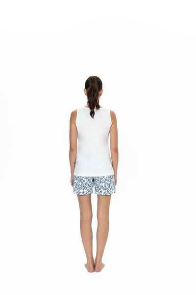 U.S. Polo Assn. U.S. Polo Assn. Women's Comfortable Summer Ecru Athlete Shorts Pajama Set - Ecru - Ilc2.20T05N5Phij-Ek