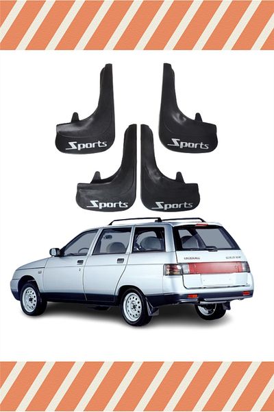 FİXFLEX Lada Ve_Ga Stw All Cases Sports Written 4-Piece Dust Cover Mudguard Mudguard