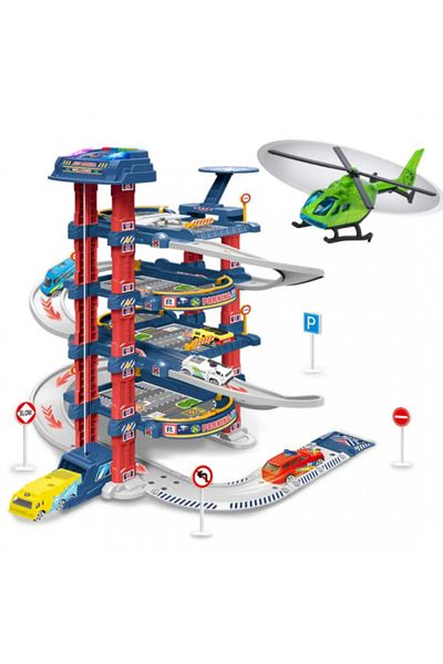OEM Set Parcare etajata cu heliport si masinute incluse