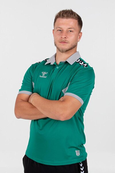 hummel Αυθεντικό μπλουζάκι κάμπινγκ Polo Neck Πράσινο