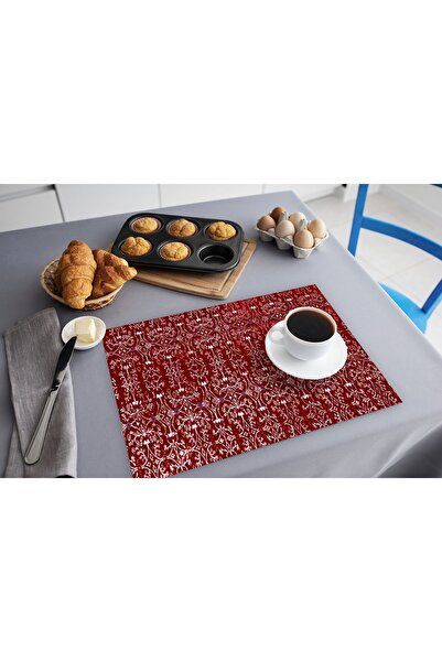 TURKISHRUG KINGDOM حصيرة عرض مكتبية ملونة قابلة للمسح