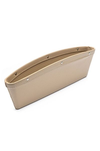 Nabi Market Universal Car Seat Organizer for Between Seat and Console, Cream