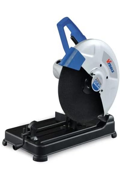 VTOOLS 2,200 Watts 355mm Metal Cut Off Machine, Corded Electric 14 Inches Chop Saw, Blue/Grey, VT110