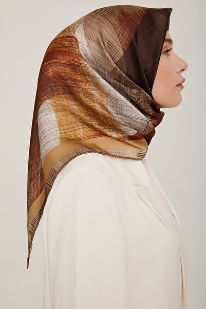 Armine Silk Scarf 8830D (Twi̇ll) (Nostalji̇)-04