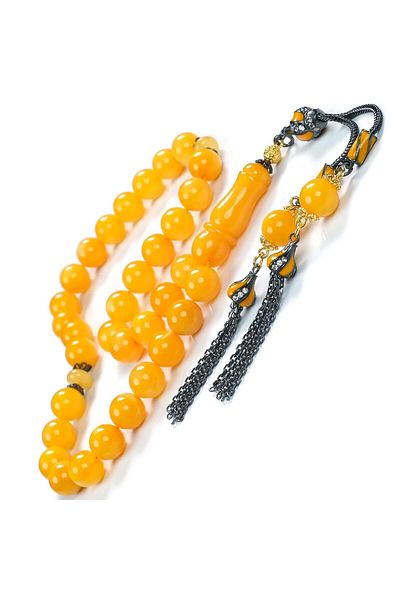 TESBİHCİBABA Premium Class Antique Drop Amber Prayer Beads