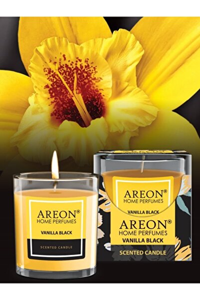 Areon NOVA PETROL SCENTED CANDLE VANİLLA BLACK MUM
