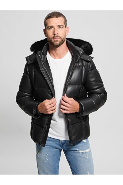 Guess بنطال جلدي قابل للتمدد