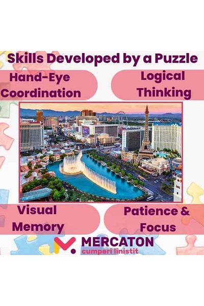 Mercaton Mercaton Puzzle, 1000 Pieces, City Las Vegas