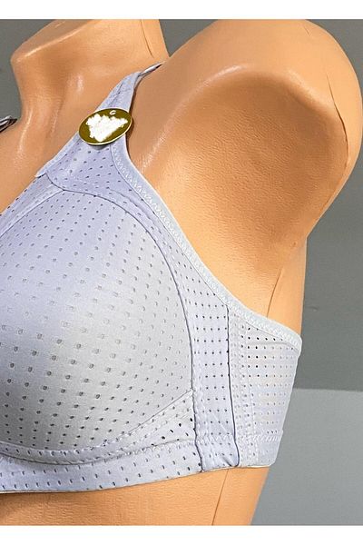 Pardon Underwire Cross Detail Fixed Strap Bra 803