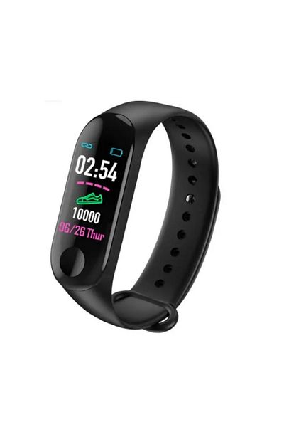 Blasko Bratara fitness inteligenta cu ecran color HD, Bluetooth, monitorizare somn si ritm cardiac, culoare