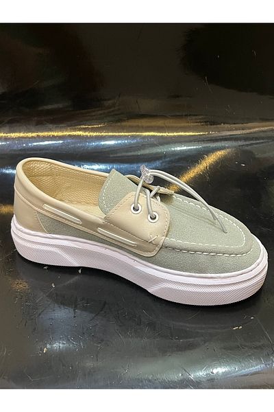 maxxi Loafer Shoes Mint Green Cream Orthopedic