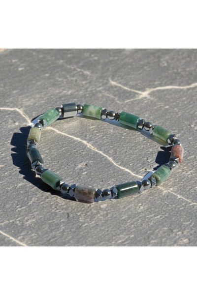 Perlavita Internal Castle - Bracelet Against Emotional Ripple and Stress (Indian Flow and Hematite)