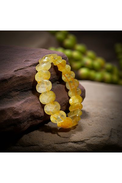 Perlavita Back to the Field of Life - Citrine Stone Bracelet