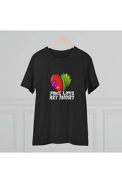 OEM T-shirt size S "FU*K LOVE, GET MONEY"