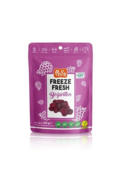 Pol's CEYLAN ADAM Pol’s Freeze Fresh Dondurularak Kurutulmuş Böğürtlen 20 g