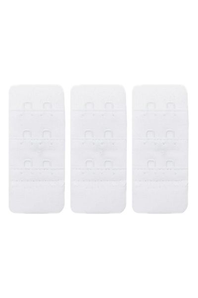 Arma Yıldız Γυναικείο Σουτιέν Προέκταση Agraf με 2 Hooks Prongs White 3 Pack