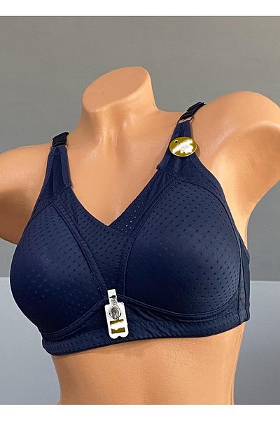 Pardon Underwire Cross Detail Fixed Strap Bra 803
