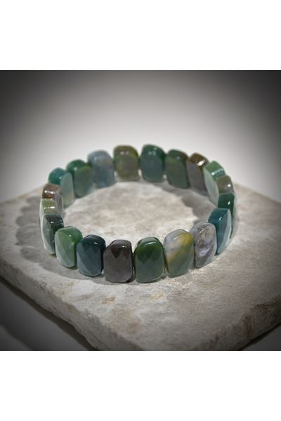 Perlavita Indian Agate Bracelet for Embrace the Flaws and Peace