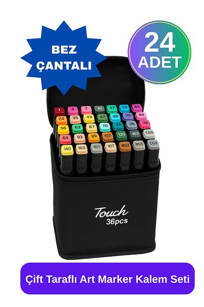 WAPPA Set of 24 Professional Marker Crayons, Project, Architecture Drawing
