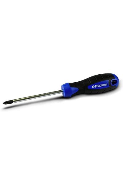 VTOOLS 2x100mm Magnetic Phillips Screwdriver, Professional & Multi-Purpose, VT2117