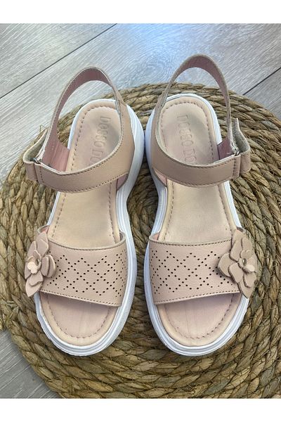 maxxi Vintage Powder Leather Sandals