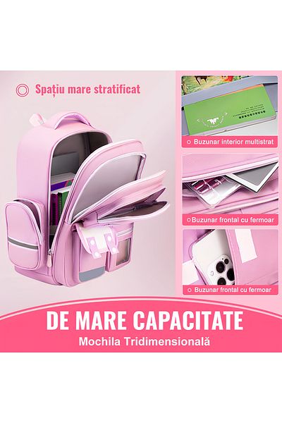 OricareFain School bag, 42 x 30 x 20 cm, Waterproof, With reflective strips