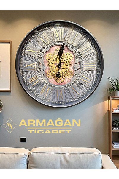 Armağan DUVAR SAATİ ÇARKLI SALON SAATİ 60*60CM