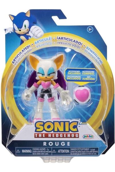 GIOCHI PREZIOSI Sonic the Hedgehog 10 cm Rouge The Bat Aksiyon Figürü