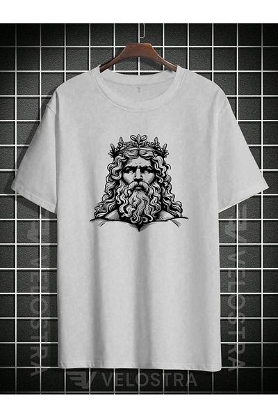 Velostra Unisex Zeus King Printed Oversize T-Shirt